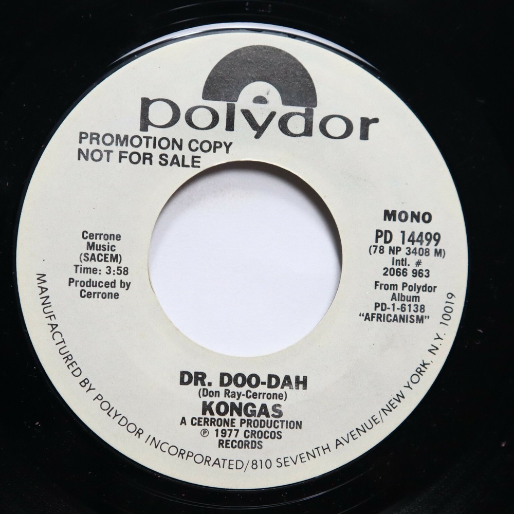 KONGASโ - DR. DOO-DAH (BOTH SIDES) - SOUL 45 *PROMO*
